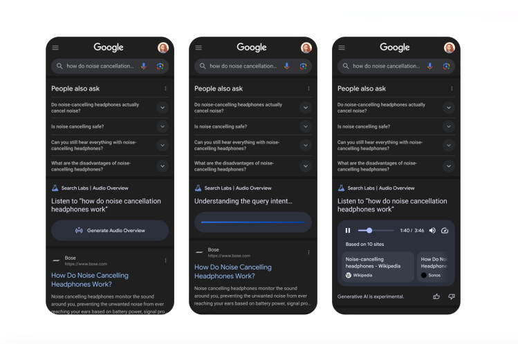 Google’s test turns search results into an AI-generated podcast